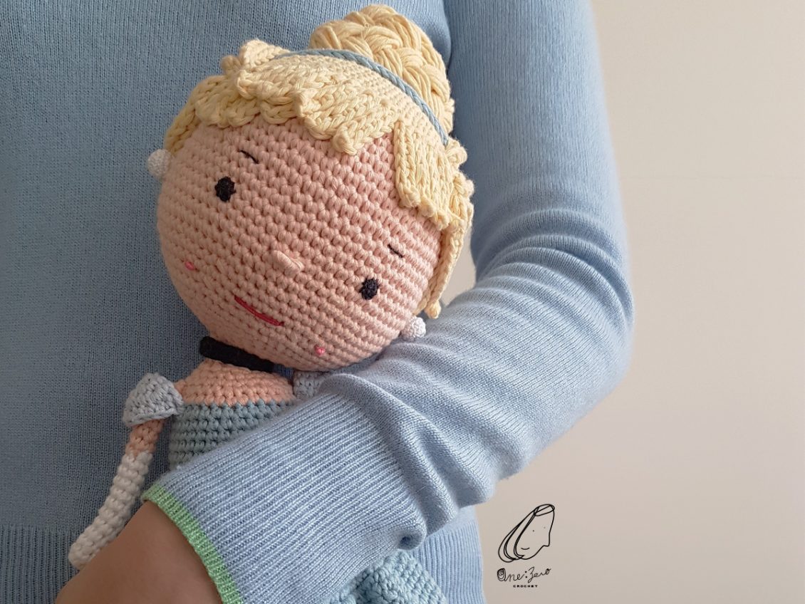 disney princess crochet cinderella head